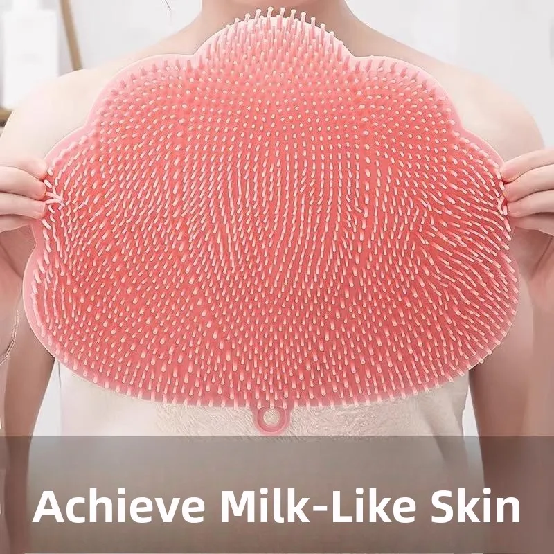 

Силиконовая мочалка для домашнего использования, для мытья спины, с сильной впитывающей способностью, настенная, не требует дополнительных средств, инструмент для чистки ванной.