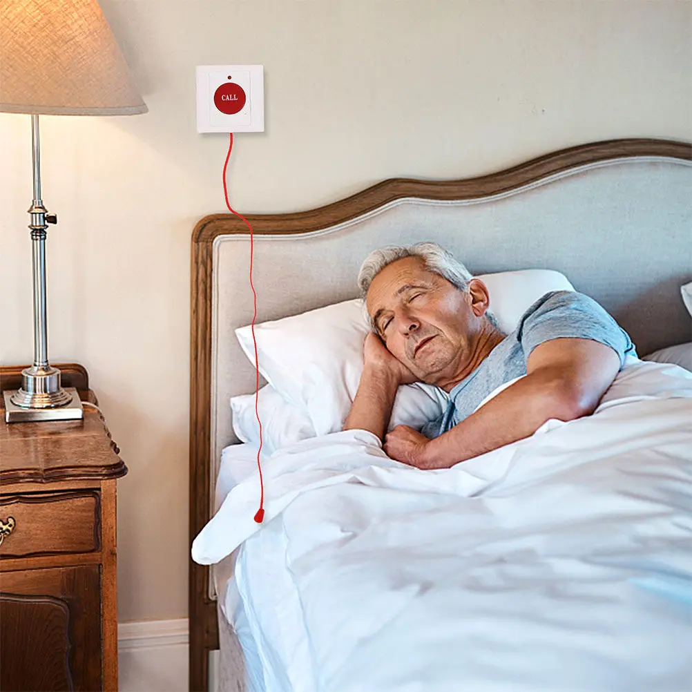 3Pcs Emergency Call System Wall Mounted Emergency Pull Cord Button for Elderly Care Hospital Safety Help Button