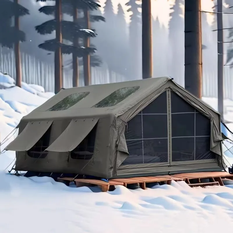 

2025 Newest Design 17.28 East Set Up Large Inflatable Travel Camping Tent For Home