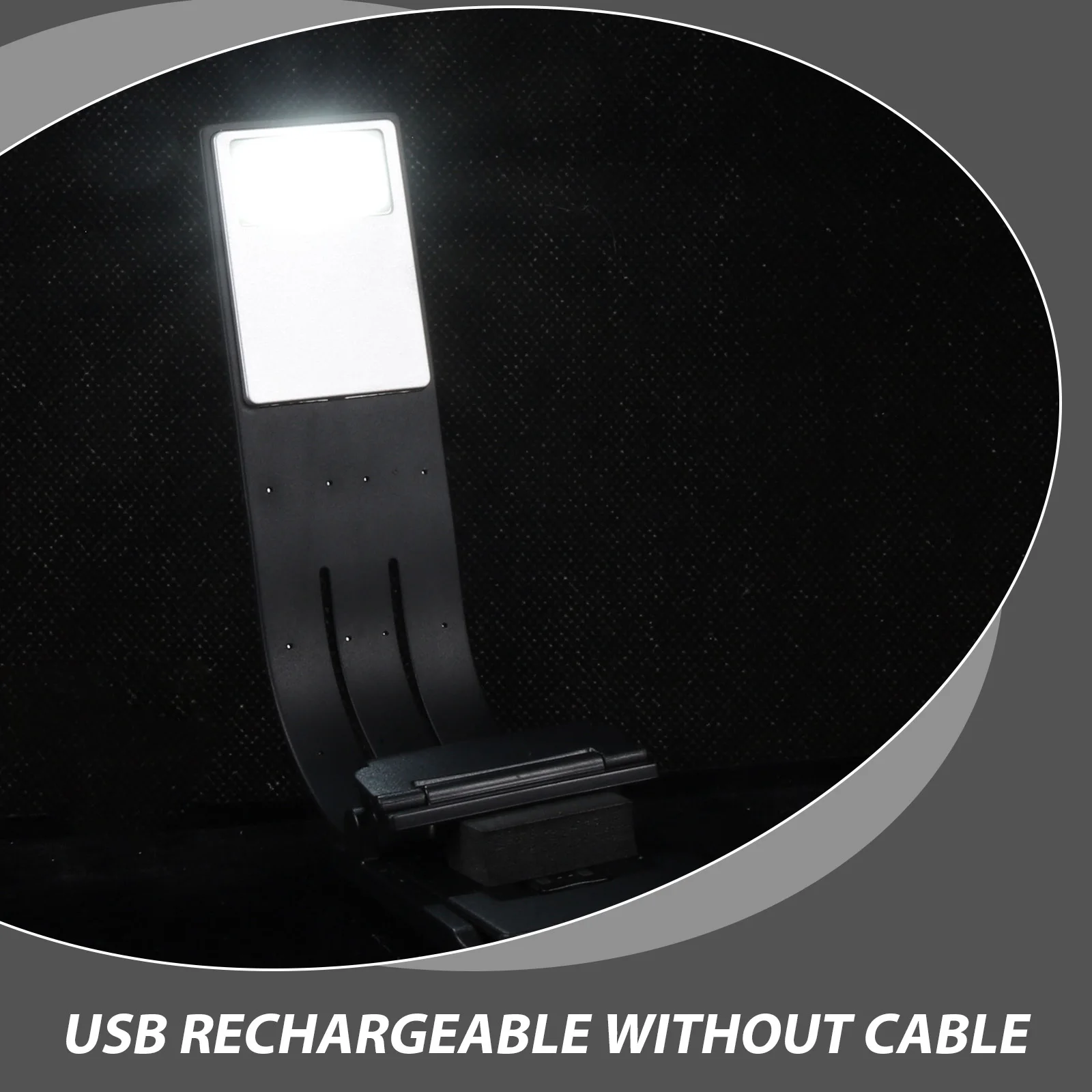 

USB Rechargeable Folding Book Light LED Clip Lamp Reading Lamp Desk Light 360 Flexible Body Strong Magnet Bookmark Feature No
