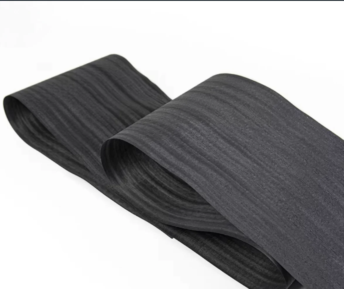

0.2mm Premium Natural Dyed Carbon Black Ayous Solid Wood Veneer Panel for Furniture, Audio Speakers & Handcrafted Decoration