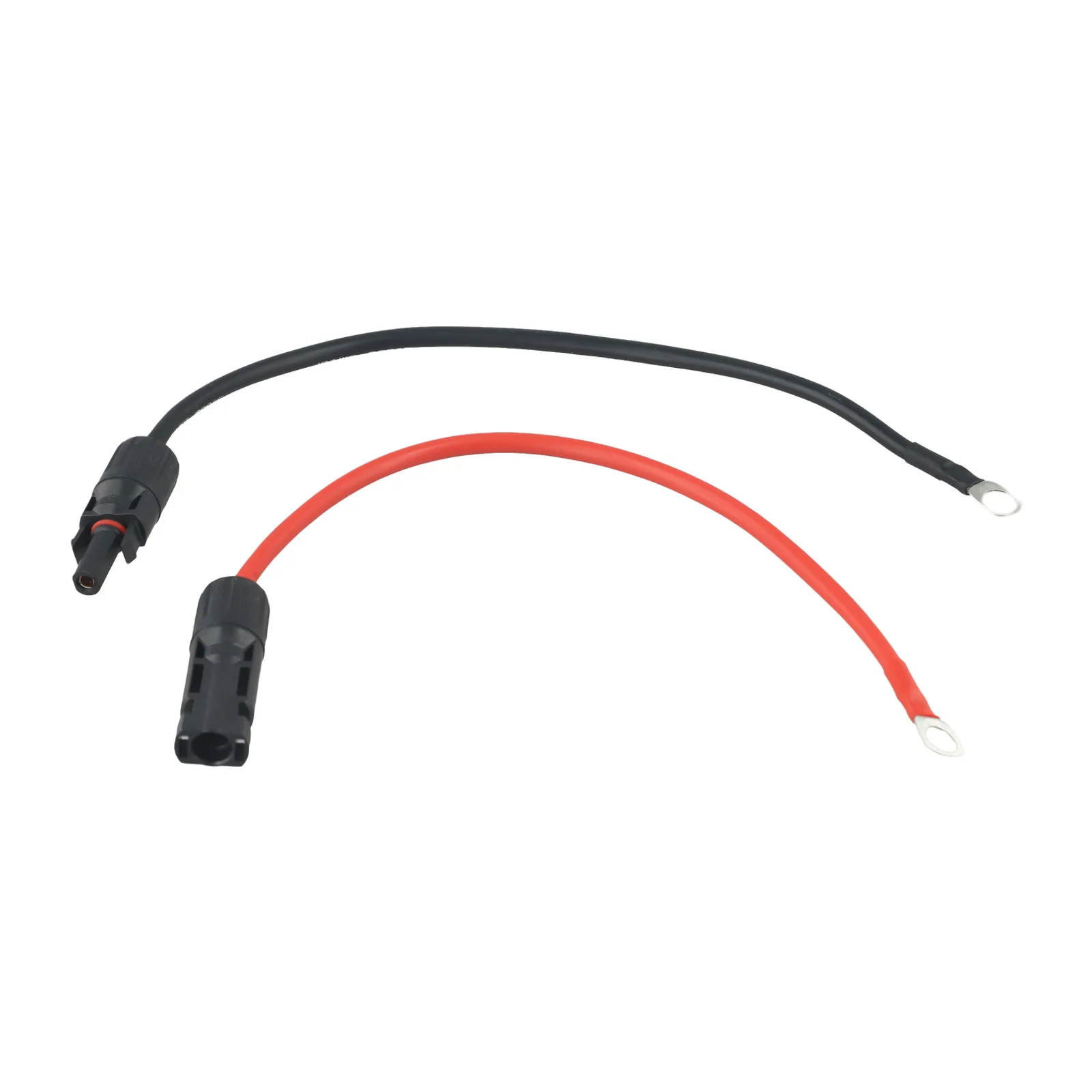 2 Pieces Solar Cable Extension Cord with Waterproof Connector and Terminal for Solar Power Systems Rated 1500V DC