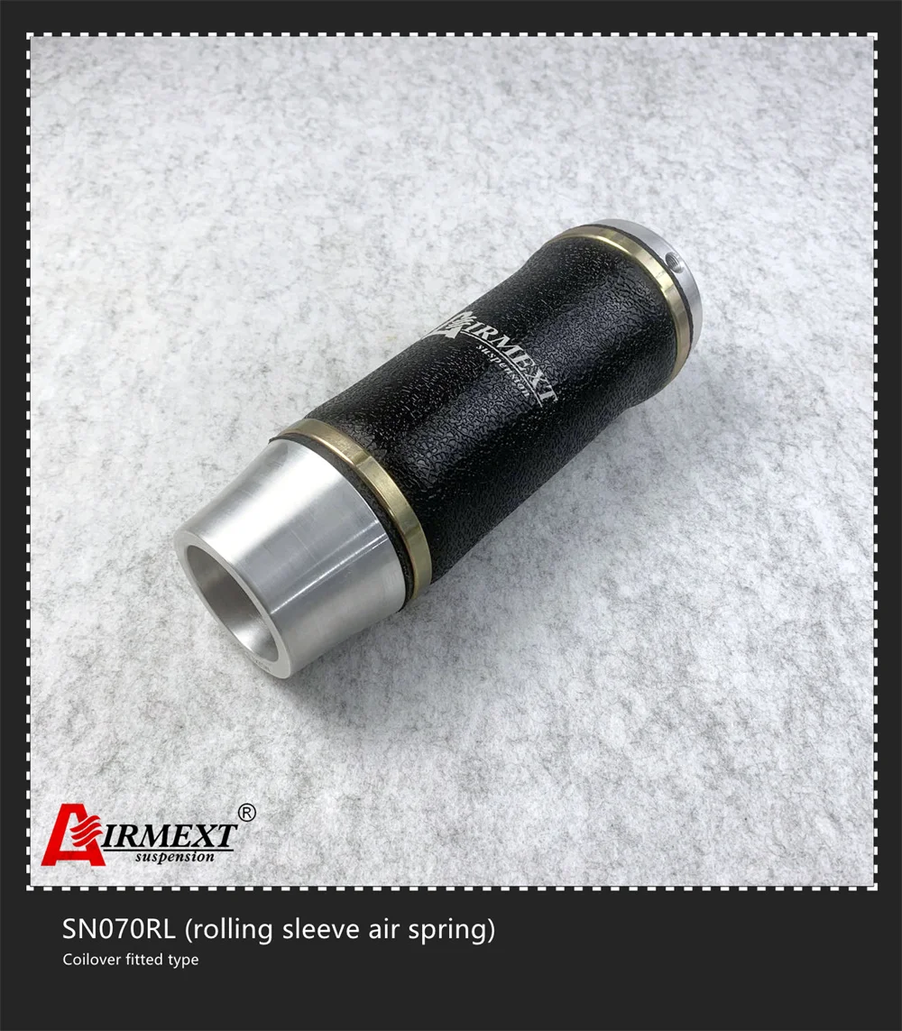 AIRMEXT SN070RL-TN2/Fit TEIN coilover(M53*2) airspring rolling lobe sleeve type shock absorber pneumatic air suspension