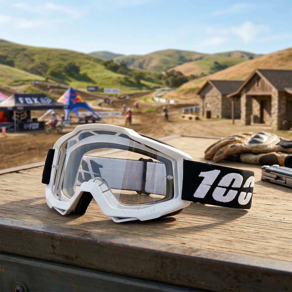 

100 Windproof Dustproof Motorcross Glasses Safety Protective Outdoor Motorcycle Goggles Men MTB UV400 Cycling Glasses