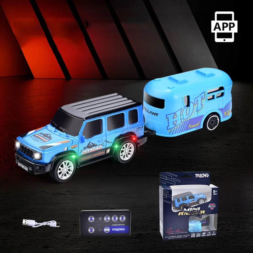

Dual Mode Mini Racing Car App Control Lighting Function Electric Off-road Vehicle Fun Design Remote Control Radio-controlled Car