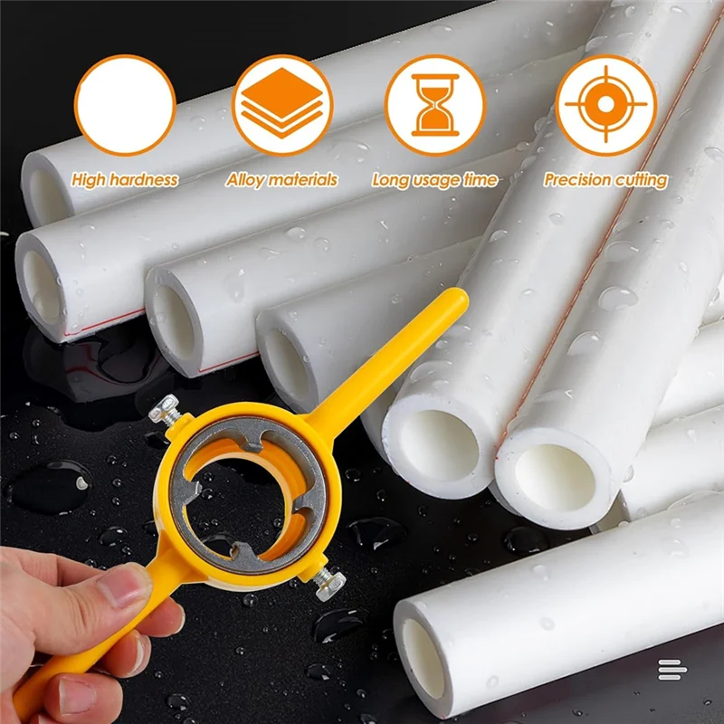 

Exquisite-6Pcs PVC Thread Maker Tool, Pipe Threader Plumbing Tool, Pipe Threader Kit With 1/2 Inch 3/4 Inch 1 Inch Dies Maker To