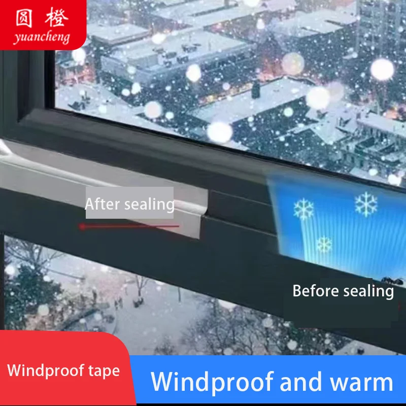 Super Adhesive Fabric Duct Tape, Window sealing tape prevents wind leakage, keeps warm, blocks water and leaves no glue，1roll