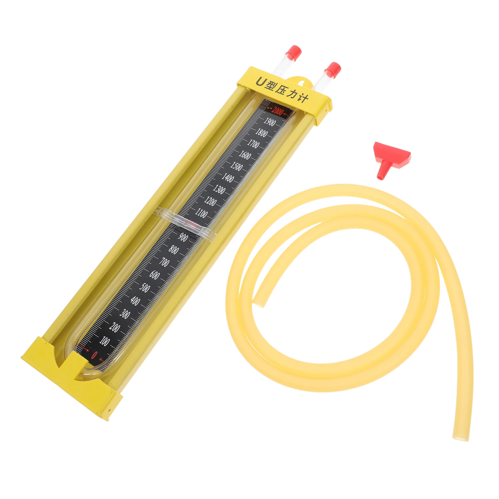 1 Juego de manómetro de alta precisión en forma de U para columna de agua, herramienta de prueba de vacío de tubería de Gas, probador de tubo de vacío