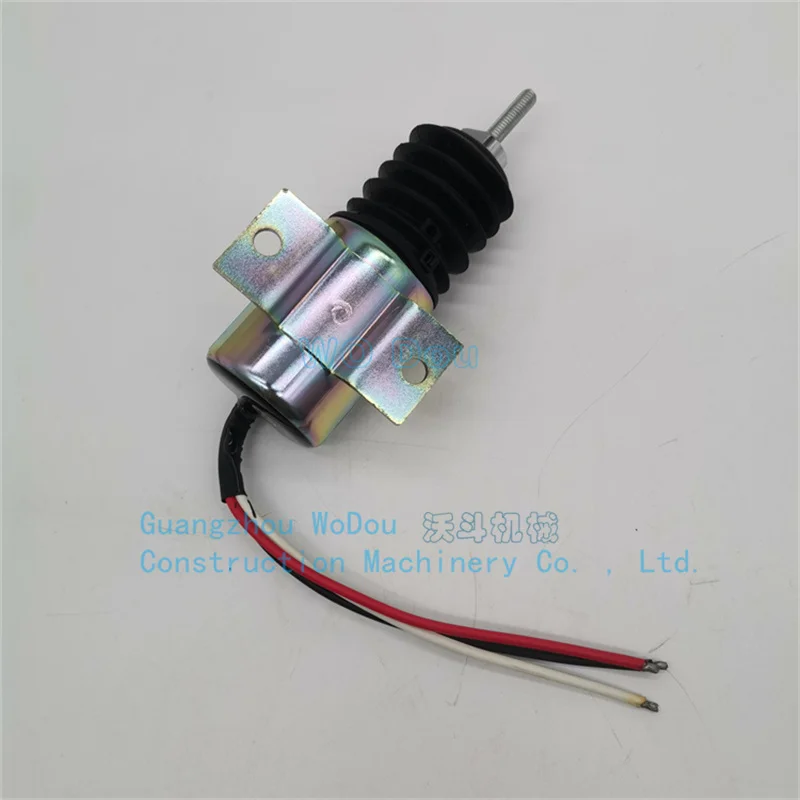 P610-A1V12 Fuel Shut Off Solenoid Valve Fits Excavator Tractor Diesel Engine 12V High Quality Copper Wire