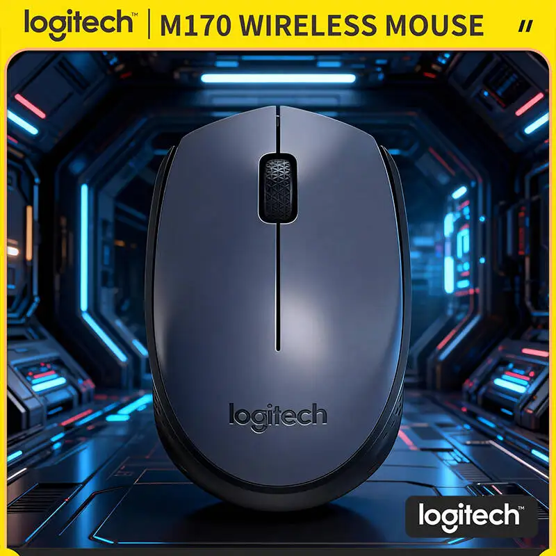 

Высококачественная беспроводная оптическая мышь Logitech M170, радиус действия 10 м, 12 месяцев автономной работы, стабильное соединение 2,4 ГГц