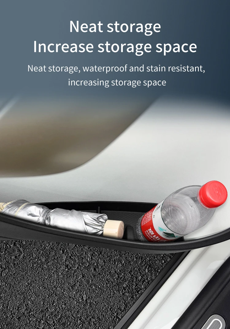 Smabee für Smart # 1/ # 3 2022-2025 Tür-Seiten-Aufbewahrungsbox Vorderer Hinterer Türgriff-Organizer TPE Auto-Zubehör – Detail 6