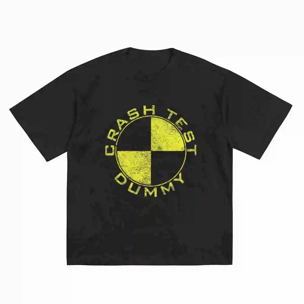 Crash Test Dummy Costume Short Sleeve Tee 100% Cotton T-Shirt