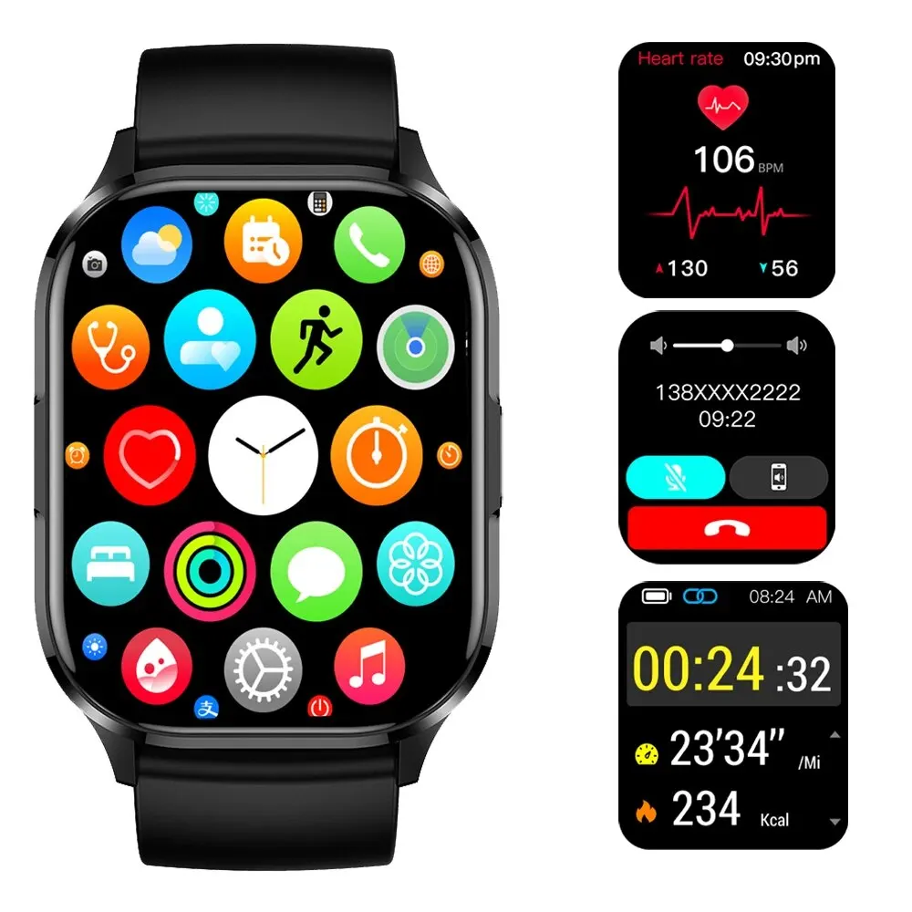 SENBONO 2023 AMOLED Smart Watch with Bluetooth Call