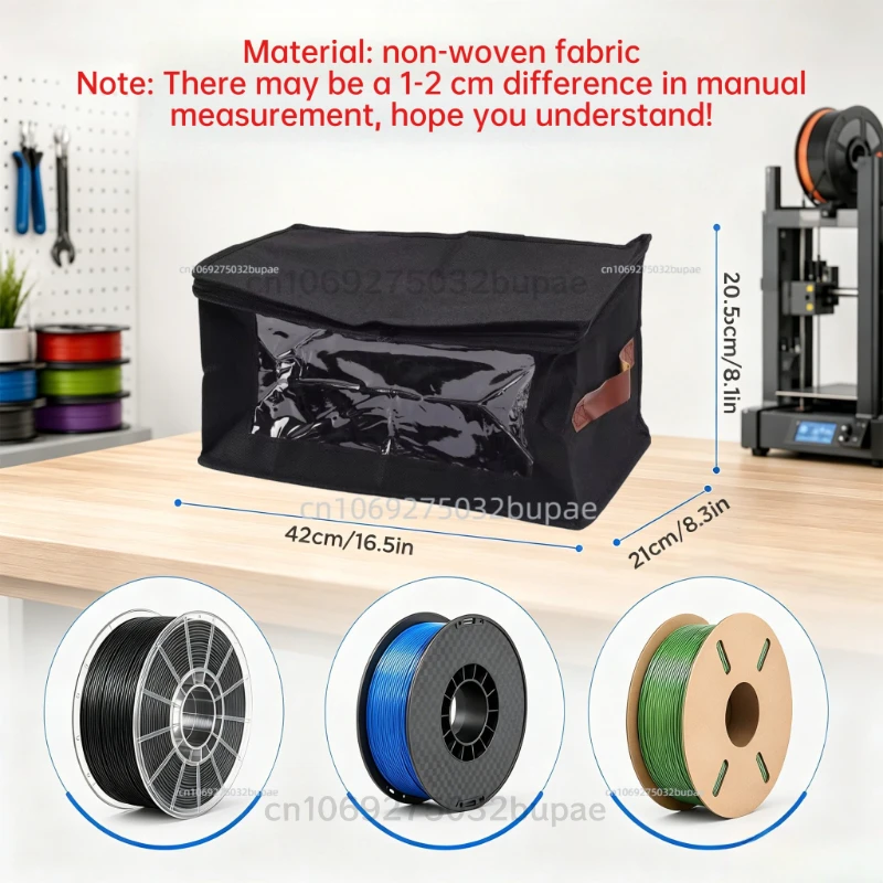 Filament Storage Bag - 3D Printer Filament Storage Containers, 3D Printing Accessories Holder Rack for Home, Office Workshop - view 5