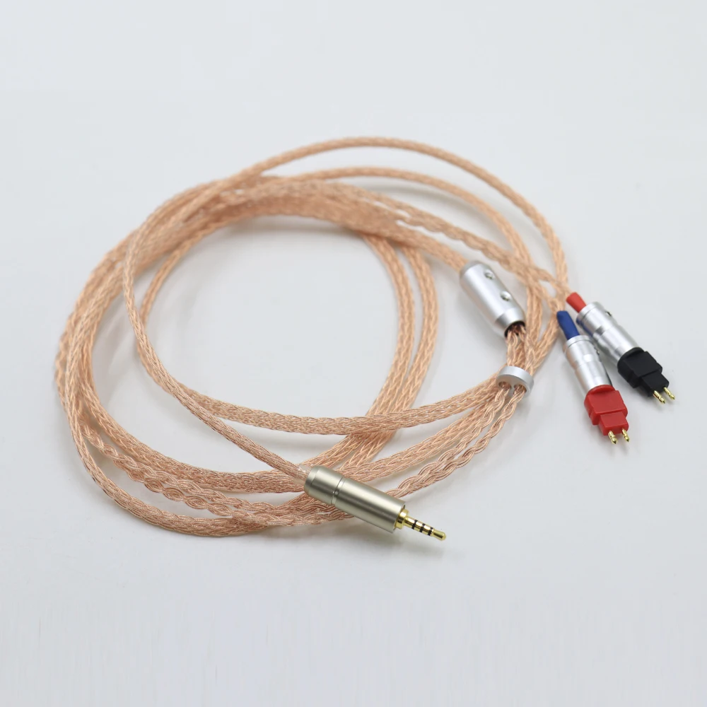 

16 Cores 2.5mm UPOCC Single Crystal Pure Copper Headset Audio Cable Replacement For Sennheiser HD580 HD600 HD650 HD660 Headphone