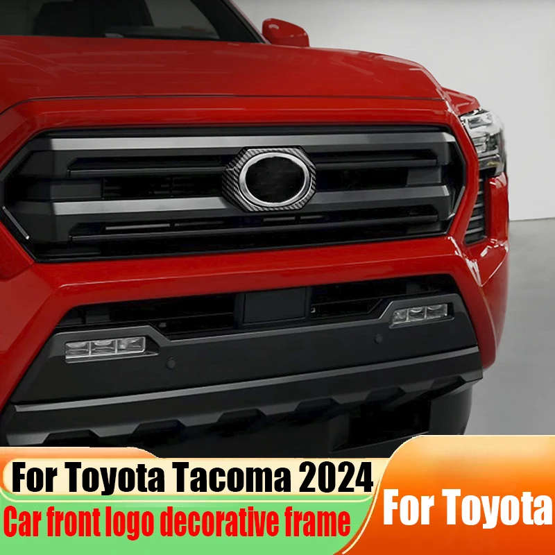 

Modified car front logo decoration frame car exterior decoration products ABS material For Toyota Tacoma 2024