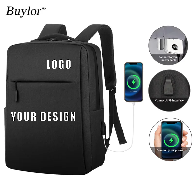 

Buylor Lightweight Travel Laptop Backpack Waterproof Oxford Business Bag Leisure School Backpack 15.6 Inches Versatile Backpack