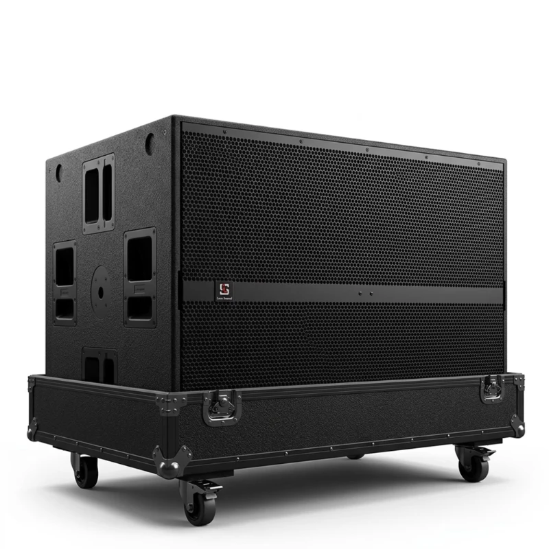 2026 Hot Selling High Power  2*21 Inch Active  Subwoofer Speaker Sub 9007-AS Outdoor Concert Sound System for Stage