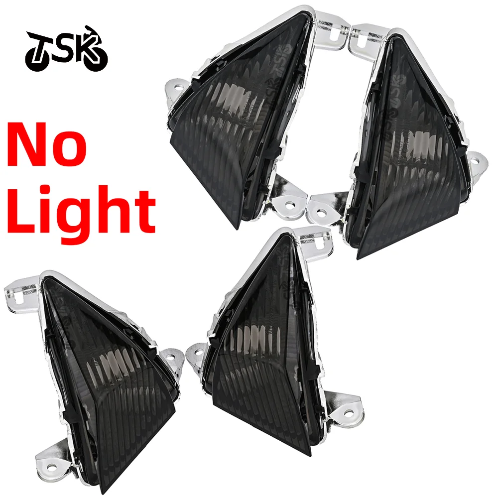 Front Turn Signals Blinker Indicator Winkers Light Housing Lenses For Kawasaki Ninja ZX6R 2007-2012 ZX14R 2006-2019 ZX10R