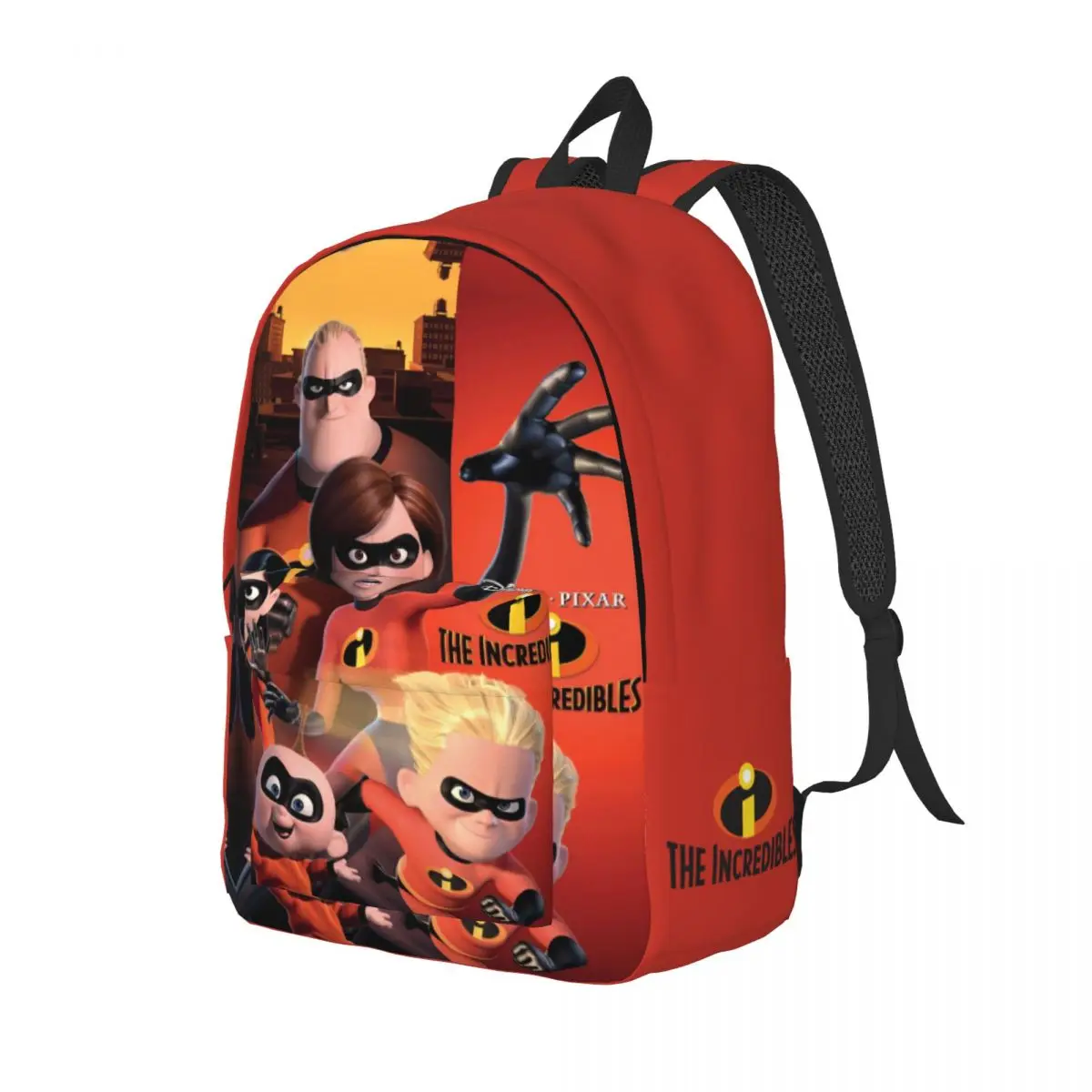 Cool Poster Handbag Disney The Incredibles College Student Portable Hiking Back To School Gift Large Capacity Storage Bag