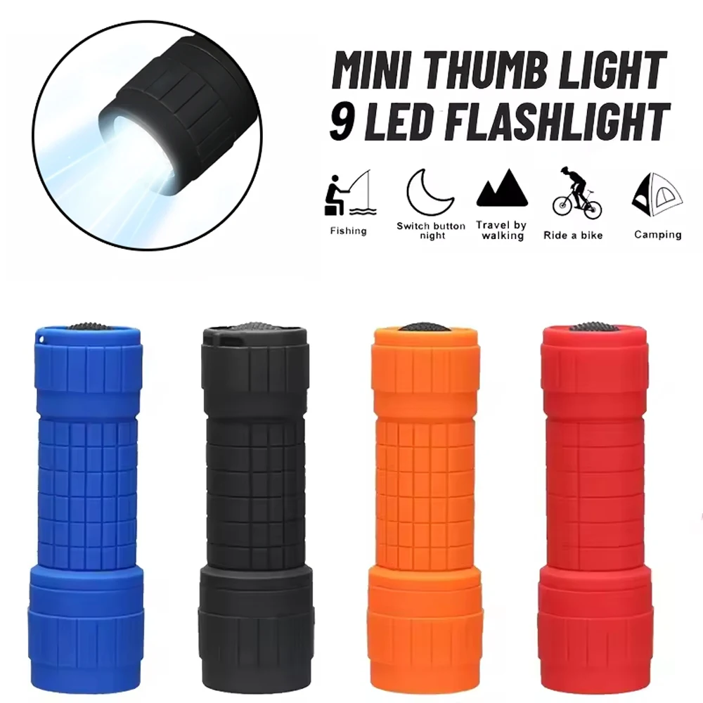 Mini Portable Flashlight Nine XPE LWD Lamp Beads Strong Lighting Using Fixed Focus Pocket Outdoor waterproof Emergency Torch