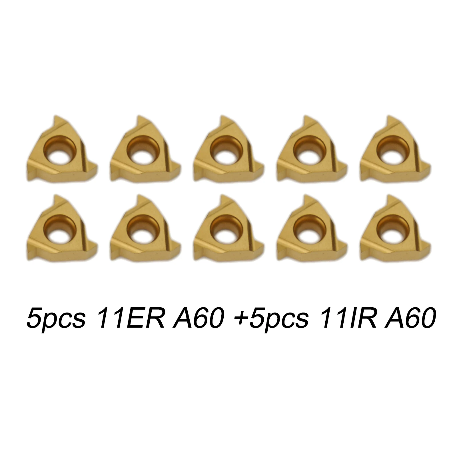 Threading Tool Holder 1 Set 11ER AG60 Alloy Steel External Internal for lathe Set W/ Inserts Toolholding Workholding
