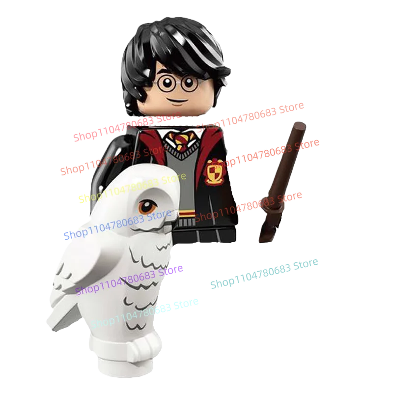 Строительный блок MOC Гарри Поттер, мини-фигурка в сборе, модель дисплея, персонаж аниме, игрушка, украшение, праздничный подарок, коллекционная