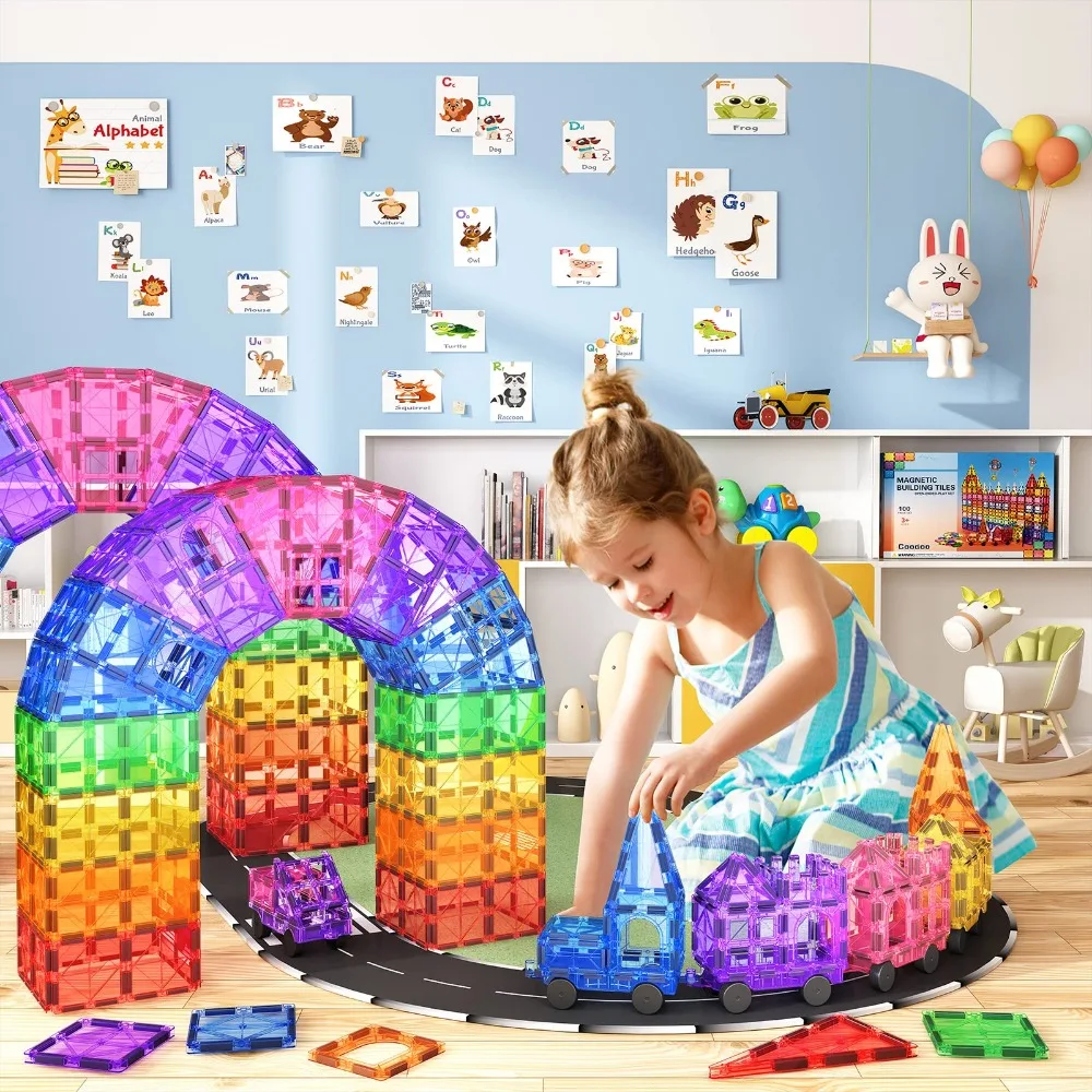 Magnetic Blocks Toys for Kids for Magnets Children Designer Constructor Sets for 3-8 Years Boys and Girls DIY Building Blocks