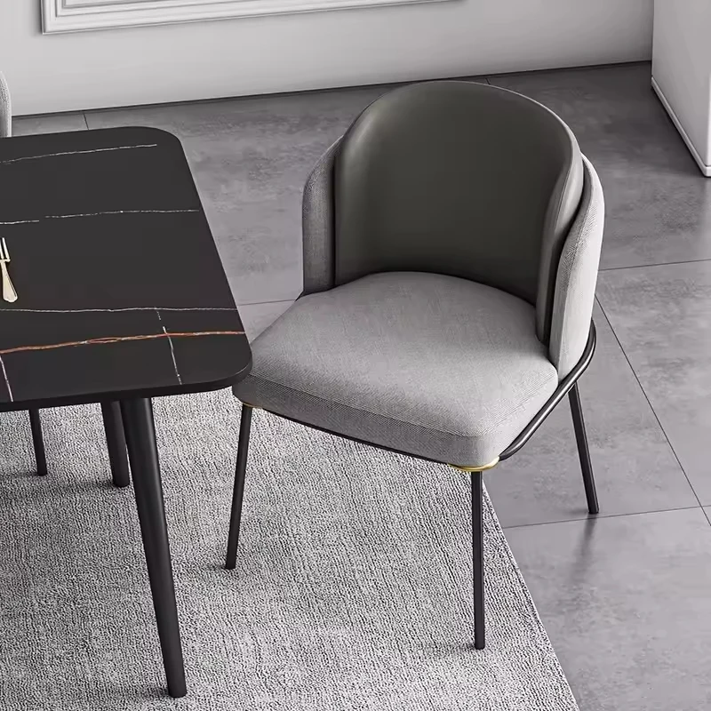 

-*-Unionwood Luxury Dining Chair Nordic Modern Design Velvet Flannel & Metal For Home Furniture Restaurant Use