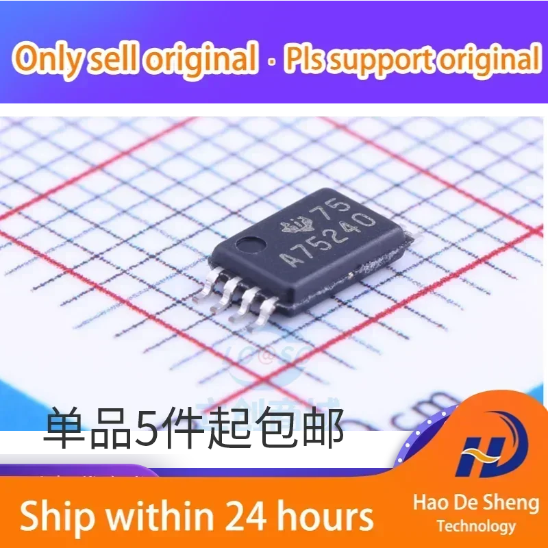 10PCS/LOT SN75240PWR Logo A75240 TSSOP8 ESD Suppressor IC Current-temperature Device New Original In Stock