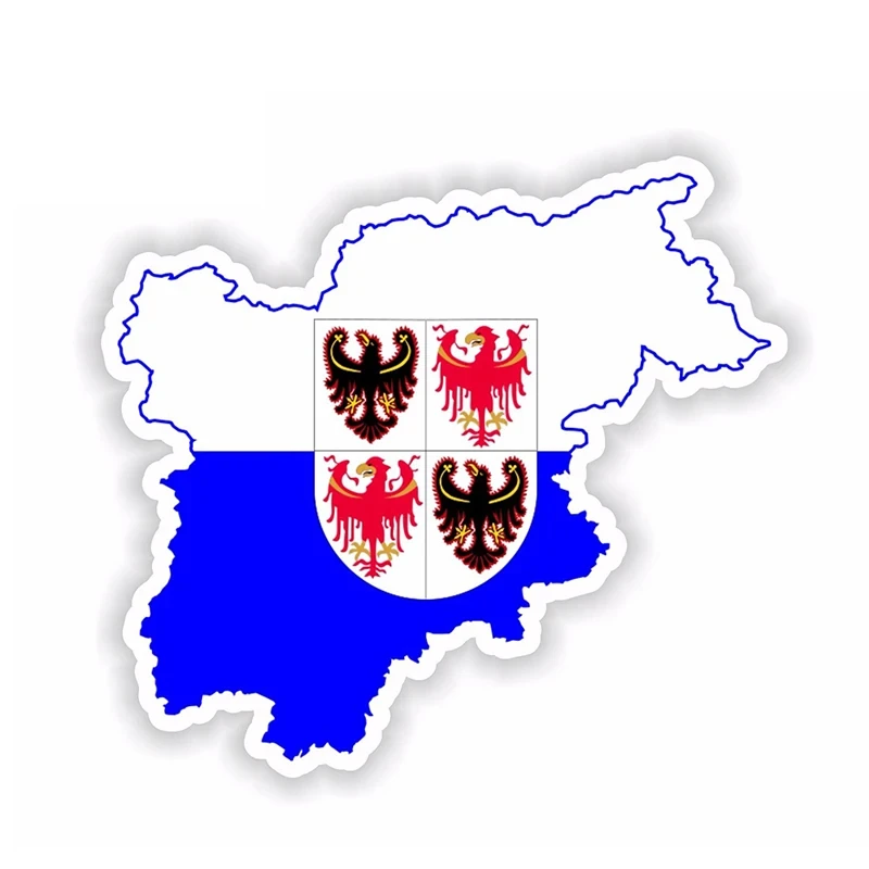 

Trentino Alto Adige Map Flag Sticker Silhouette for Bumper Helmet Laptop Tablet Waterproof Car Sticker