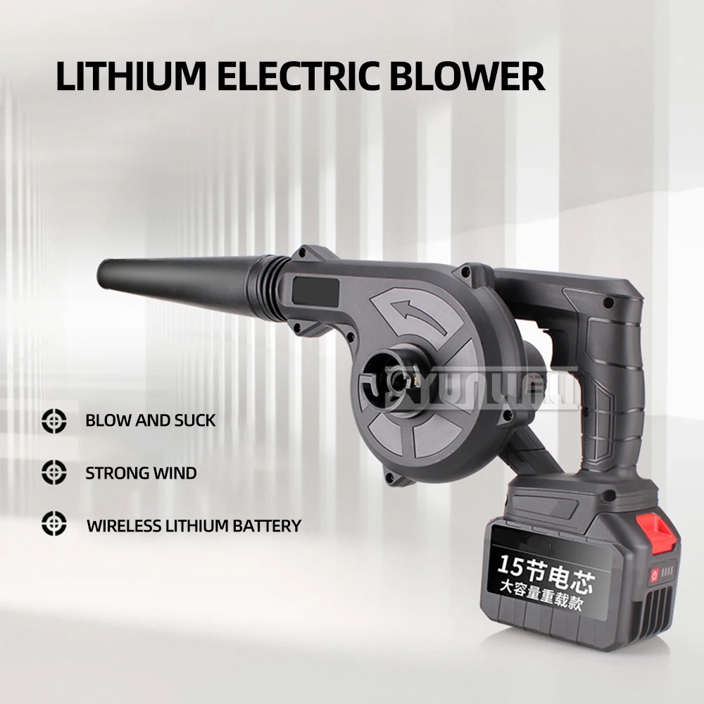 2-in-1 Handheld Cordless Blower and Vacuum Cleaner, Small Dry Leaf Sawdust Air Blower Dust Cleaning Tool