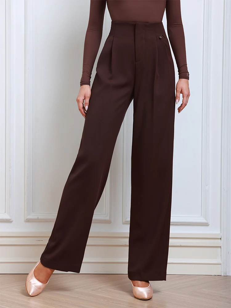 معيار جديد سراويل الرقص النساء الشتاء الأسود التدريب القمم قاعة الرقص ممارسة الملابس عالية الخصر الرقص السراويل رمادي 3095 #6