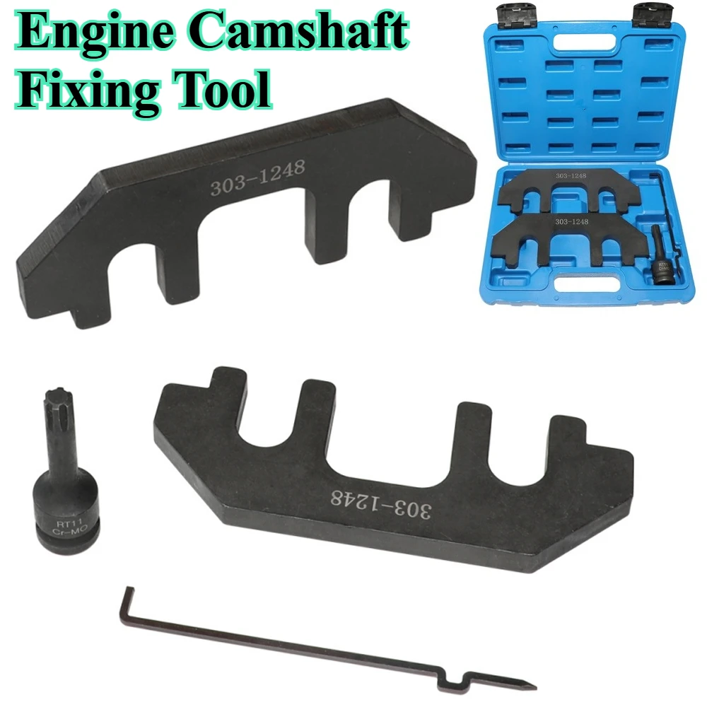 

Camshaft Holding Tool Kit, Compatible with Ford Edge Mustang Explorer MKX Lincoln 3.5L 3.7L 4.0L V4 Engine Timing Tool