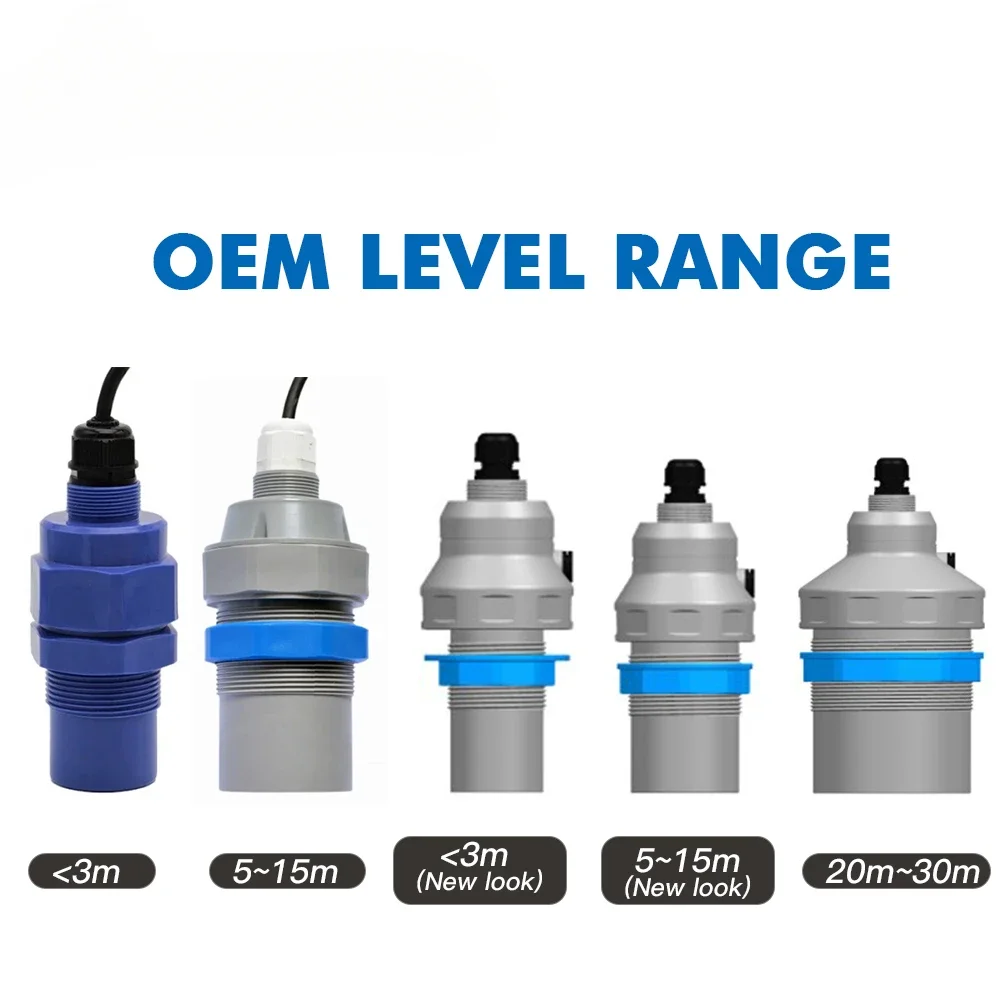

Hot Sale 4-20ma G1/2 0~5m Small Blind Ultrasonic Water Tank Level Sensor Price