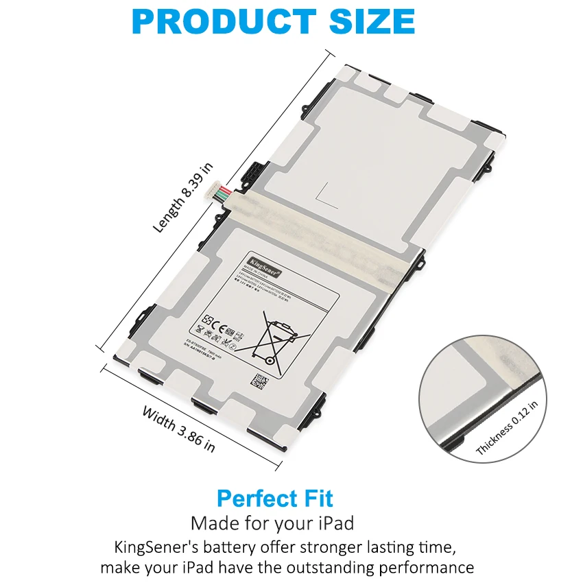 Kingsener EB-BT800FBE Replacement Battery for Samsung Galaxy TAB S 10.5 SM-T800 SM-T801 SM-T805 SM-T807 SM-T807A EB-BT800FBC