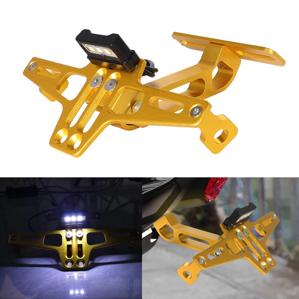 Motorrad Hinten Kennzeichen Halterung Aluminium Legierung Halterung Motorrad Universal Zubehör Motorrad Modifikation Teile