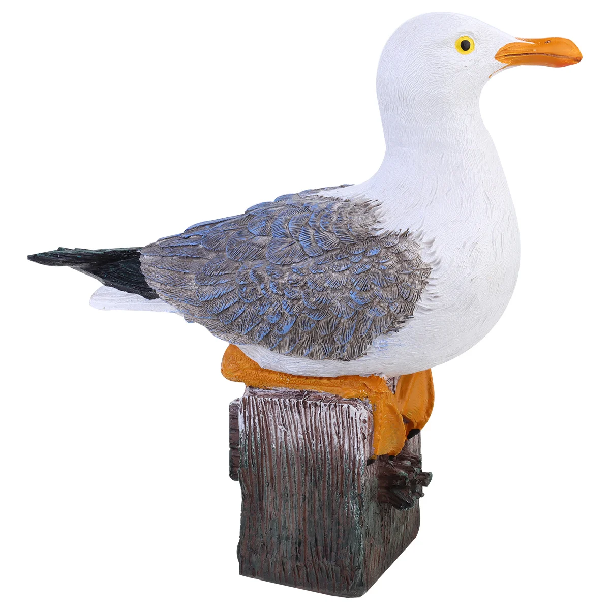 

Resin Seagull Ornament Creative Simulation Mediterranean Style White Gray Bird Shaped Crafts Desktop Decoration Home Office