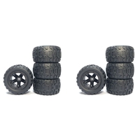Eco-Friendly-8Pcs Large Tire Widening Tyre Wheel For Wltoys 144001 124016 124018 124019 12428 Haiboxing 16889 RC Car Upgrade Par