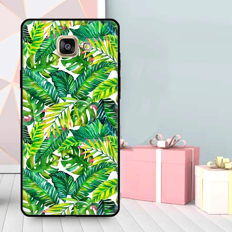 Tropical aloha Hibiscus  pattern Case For Samsung Galaxy A3 A5 2016 2017 A6 A7 A8 A9 2018 J1 J3 J4 J5 J6 Plus J7 J8 Cover view 4