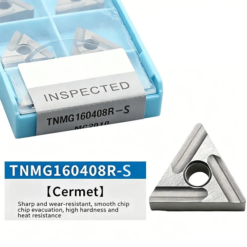 Cermet CNC Turning Inserts TNMG160404L-S TNMG160408L-S TNMG160404R-S TNMG160408R-S Ceramic Inserts For Steel Machining