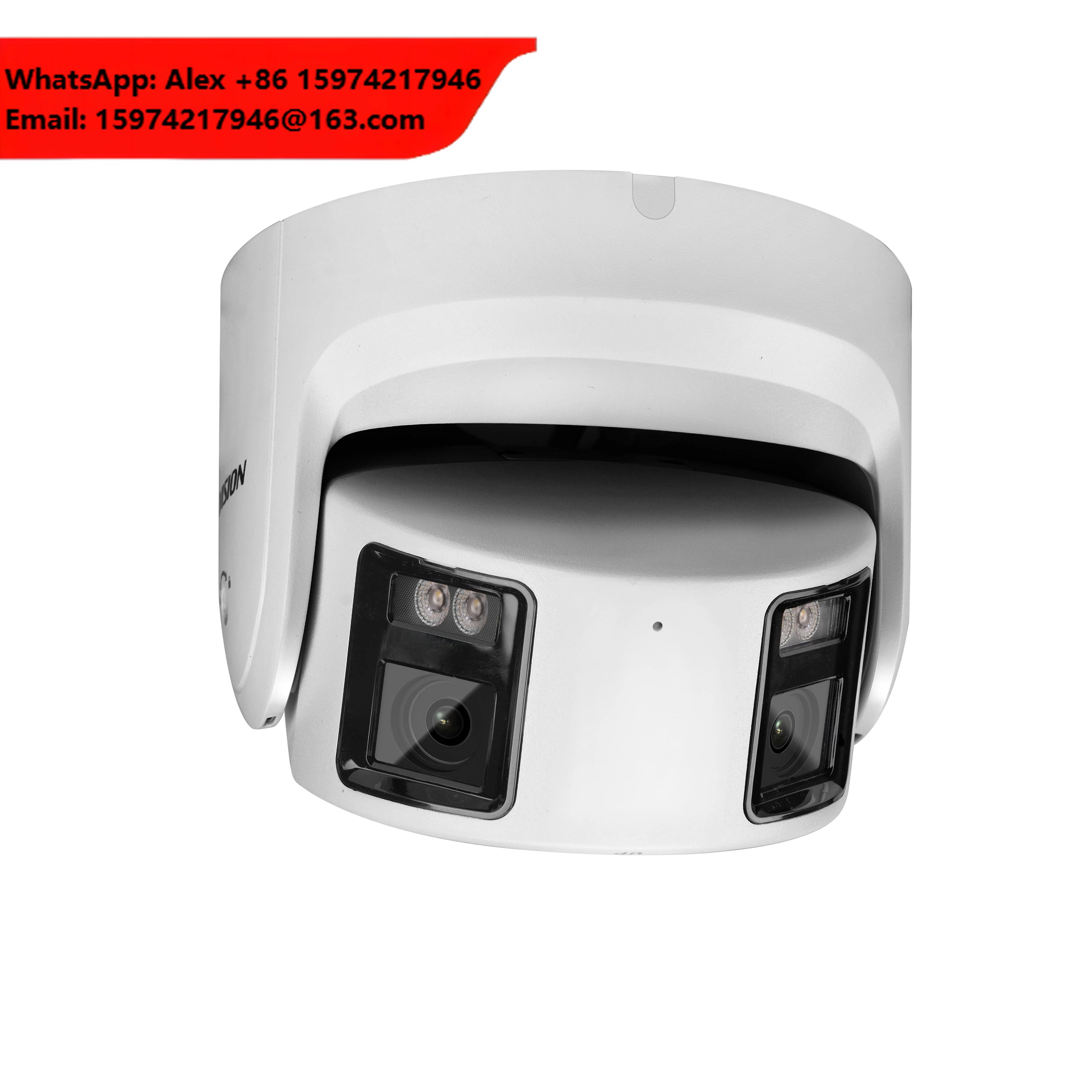 Network IP Camera DS-2CD2347G2P-LSU/SL Hik ColorVu Panoramic Dual Lens 180 Degree View 24/7 Colorful Imaging 4MP NVR Memory Card
