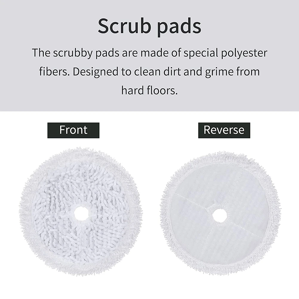 Reusable Replacement Mop Pads Compatible for Bissell 3115 SpinWave Hard Floor Expert Wet and Dry Robot