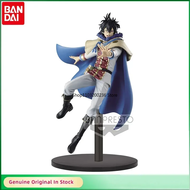 BANDAI Original DXF Black Clover Yuno Grinbellor Asta Anime Action Figure Model Hobbies Collectible Gift