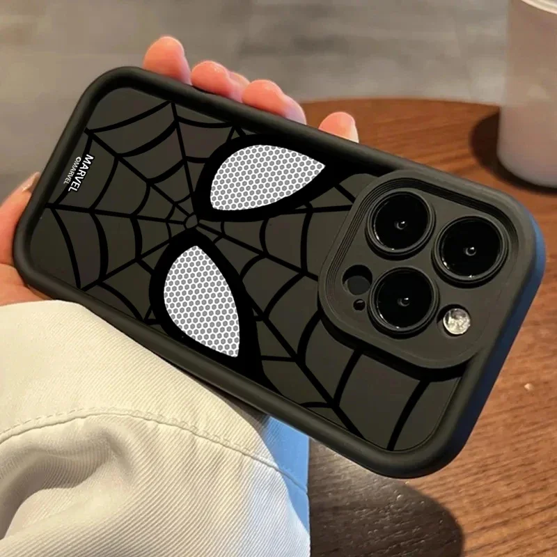 حافظة لهاتف شاومي MI 17 Pro Max 15T 15 Ultra 14T 13 POCO F7 X7 M7 X5 F5 X6 PRO M6 X4 GT NFC C40 5G غطاء عيون الرجل العنكبوت #1