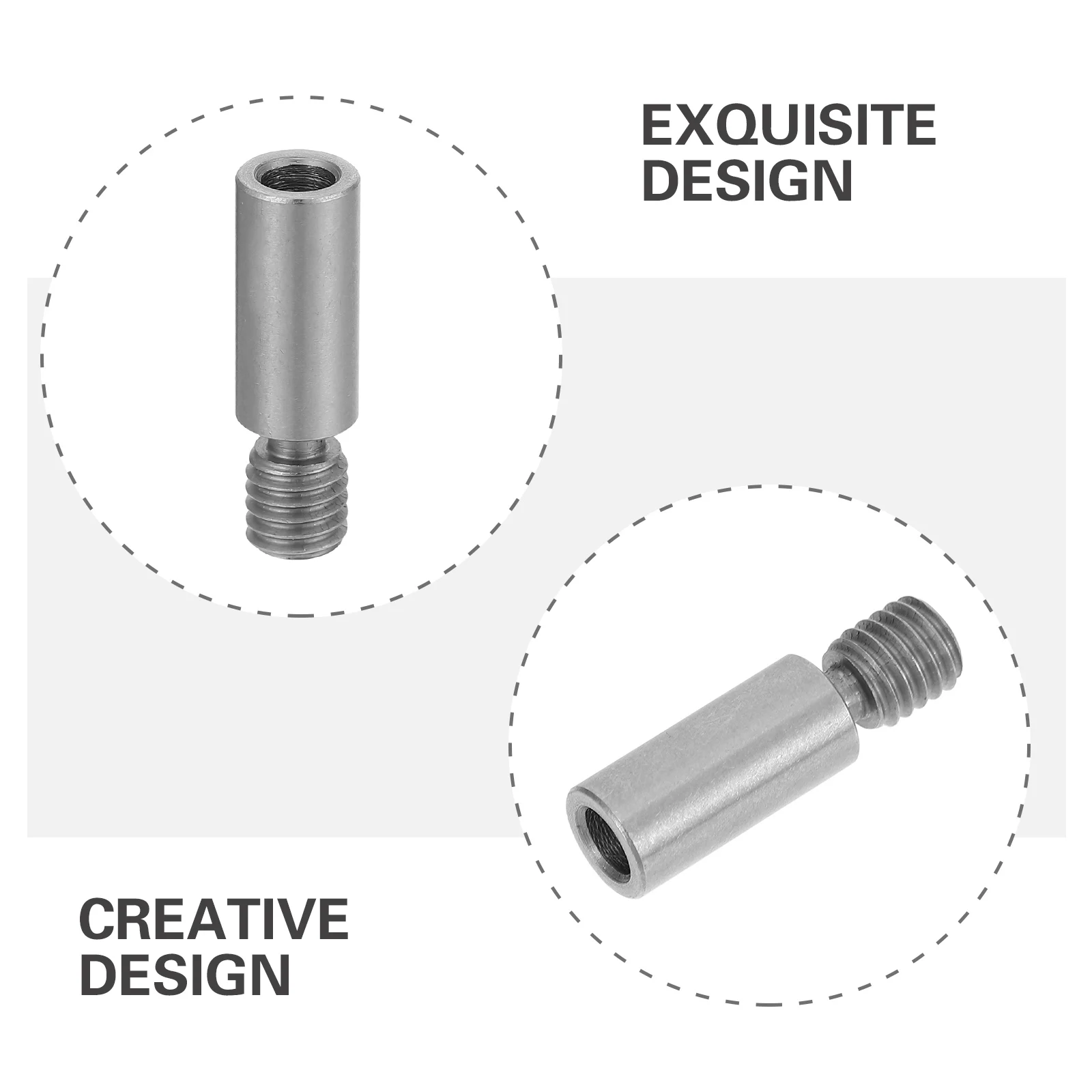 

Throat Heatbreak Silver Smooth Tube Nozzle 3D Printer Parts Titanium Alloy Heat Resistant Anti Corrosion Wear