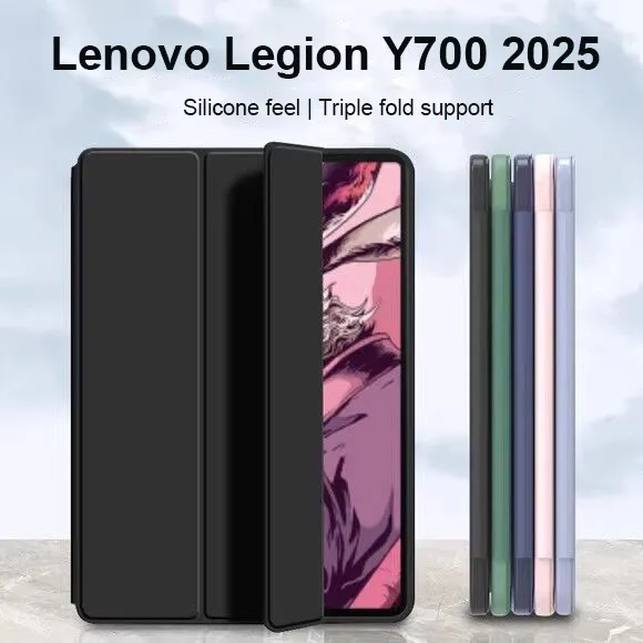

Мягкий силиконовый кожаный чехол для Lenovo Legion Y700 2025 4-го поколения 3rd TB321FU 2023 2-й 2022 1-й 8,8 Smart Sleep Wake Stand Cover