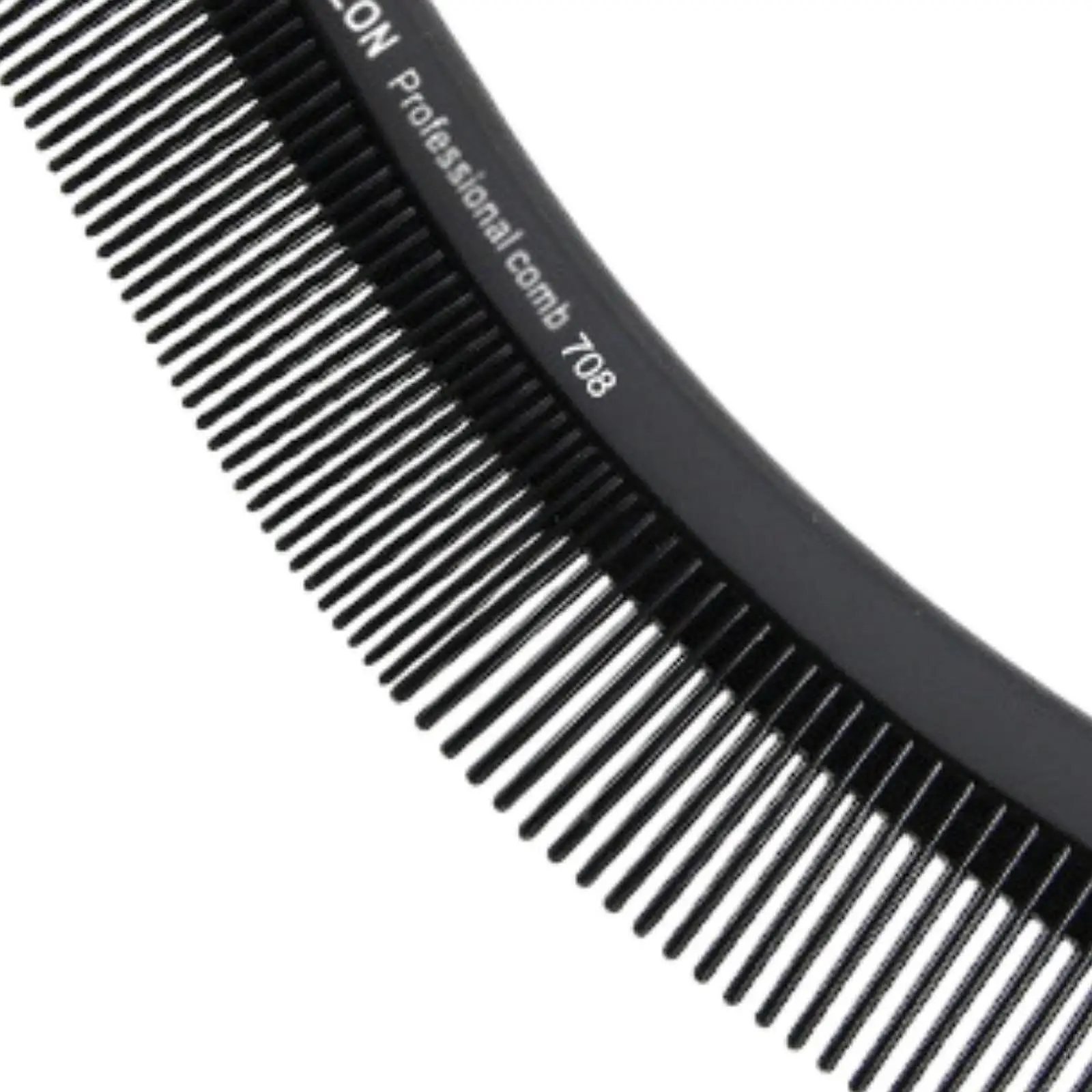 12x Fine and Wide Teeth Comb Styling Combs Professional Black Practical for Men and Women for Straightening Home Detangling