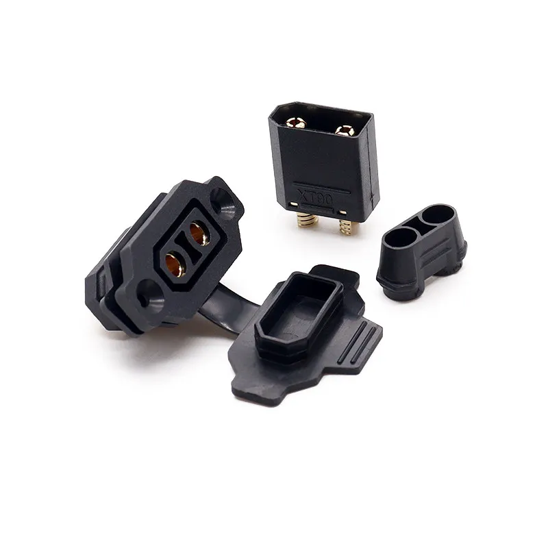 XT90E-F with fixed seat lithium battery charging port plug XT90 electric vehicle model aircraft ESC male and female connectors