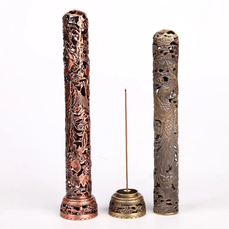 

Antique incense burner wire incense plug, imitation pure copper heart meridian lying incense burner